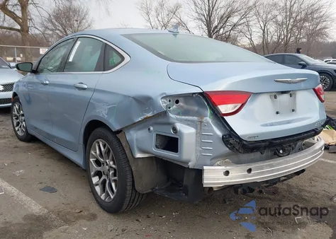 2015 Chrysler 200 C from USA, damaged, VIN 1C3CCCEG0FN616017